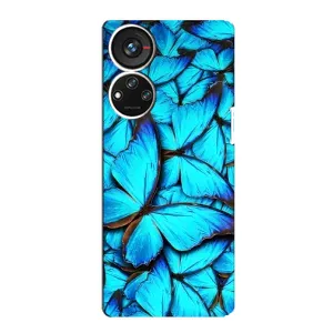 Силиконовый бампер с картинкой животных для ZTE Blade V40s (Крылья бабочек)