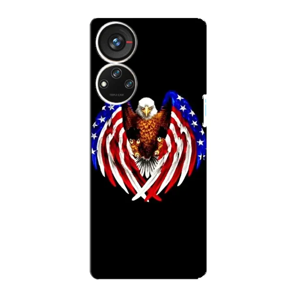 Чехол с рисунком «Крылья США» для ZTE Blade V40s Чехол с рисунком «Крылья США» для ZTE Blade V40s