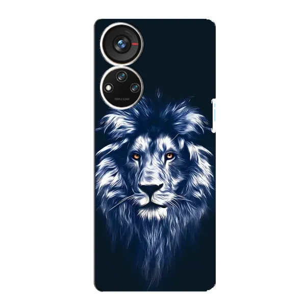 Чехол с рисунком «Лев - синий» для ZTE Blade V40s Чехол с рисунком «Лев - синий» для ZTE Blade V40s