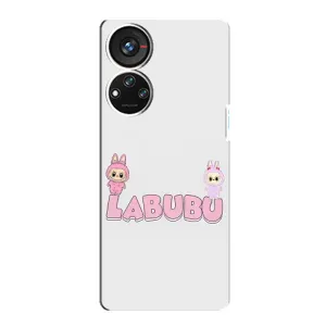 Чохол з принтом Лабубу для ZTE Blade V40s (Логотип Лабубу)
