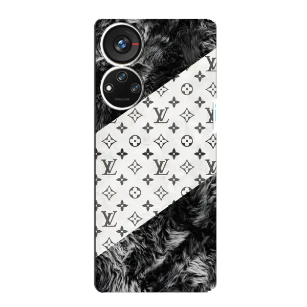 Чехол с рисунком «LV на белом» для ZTE Blade V40s Чехол с рисунком «LV на белом» для ZTE Blade V40s