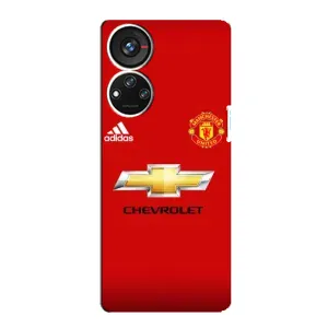 Силиконовые Чехлы принт Футбол на ZTE Blade V40s (Man United)
