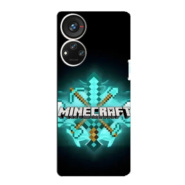 Чехол с рисунком «MineCraft 2» для ZTE Blade V40s