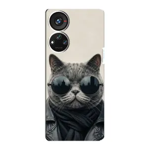 Чехол на тематику: Коты для ZTE Blade V40s (Модный кот)
