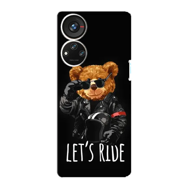 Чехол с рисунком «Модный Мишка» для ZTE Blade V40s Чехол с рисунком «Модный Мишка» для ZTE Blade V40s