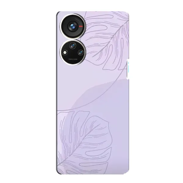 Чехол с рисунком «Монстера фиолетовая» для ZTE Blade V40s Чехол с рисунком «Монстера фиолетовая» для ZTE Blade V40s