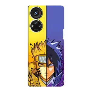 Купить Чехлы на телефон с принтом Anime для ZTE Blade V40s (Naruto Vs Sasuke)