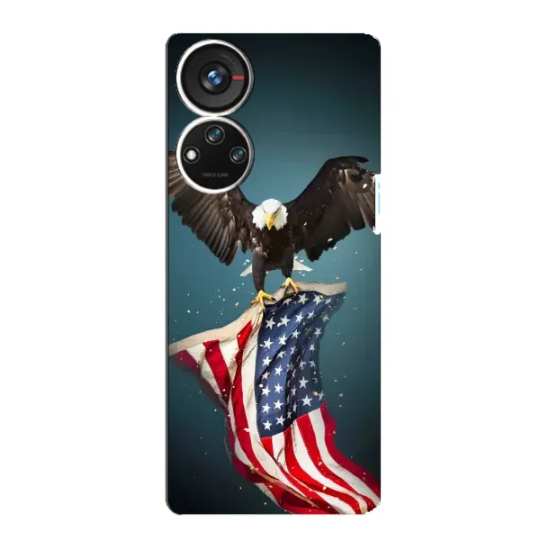 Чехол с рисунком «Орел и флаг» для ZTE Blade V40s Чехол с рисунком «Орел и флаг» для ZTE Blade V40s