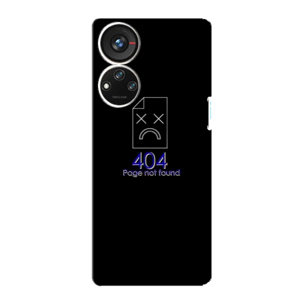Чохол з малюнком «Помилка 404» для ZTE Blade V40s Чохол з малюнком «Помилка 404» для ZTE Blade V40s