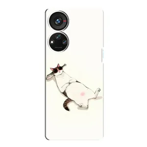 Чехол на тематику: Коты для ZTE Blade V40s (Отдых)