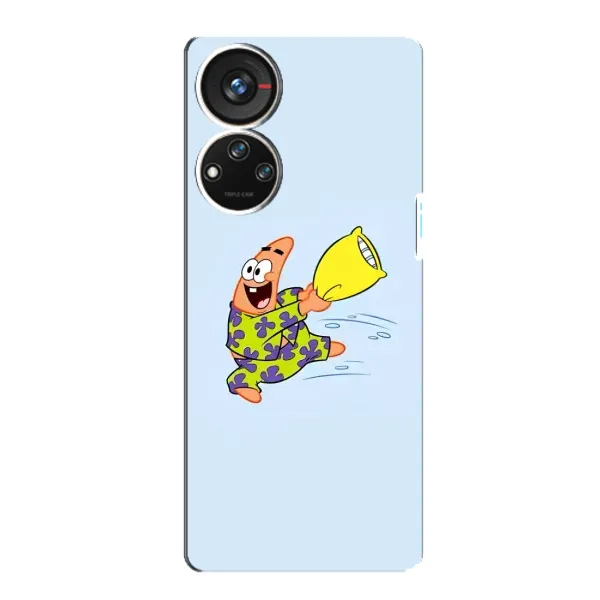 Чехол с рисунком «Патрик с подушкой» для ZTE Blade V40s Чехол с рисунком «Патрик с подушкой» для ZTE Blade V40s