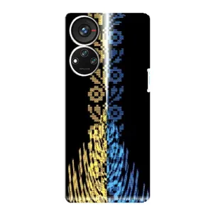 Силиконовый Чехол на ZTE Blade V40s (Патриотическая вышиванка)