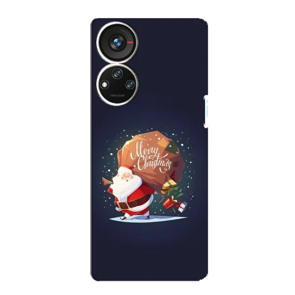 Чехол с рисунком «Подарки от Санты» для ZTE Blade V40s