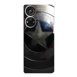 Чехол с Щитом Капитана Америки на ZTE Blade V40s (Ретро Щит Капитана)