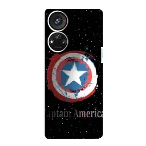 Чехол с Щитом Капитана Америки на ZTE Blade V40s (Щит Капитана)