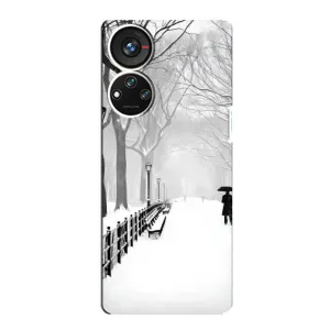 Чехлы на Новый Год ZTE Blade V40s (Снегом замело)