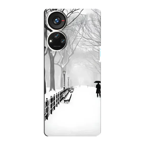 Чехол с рисунком «Снегом замело» для ZTE Blade V40s Чехол с рисунком «Снегом замело» для ZTE Blade V40s