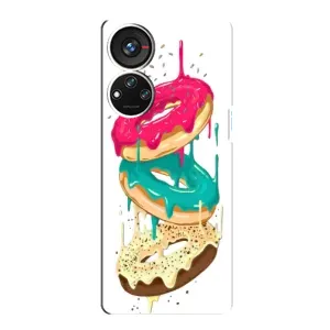 Чехол с изображением вкусной еды для ZTE Blade V40s (Сочные пончики)