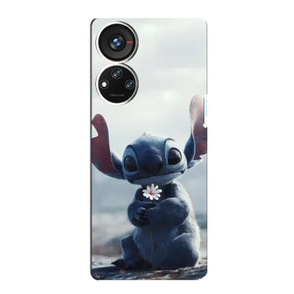 Чехол с рисунком «Стич с цветочком» для ZTE Blade V40s Чехол с рисунком «Стич с цветочком» для ZTE Blade V40s