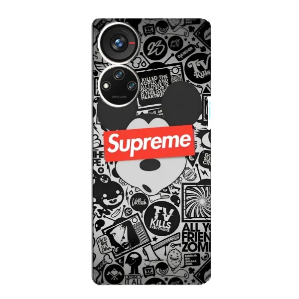 Чехол с рисунком «Supreme Маус» для ZTE Blade V40s