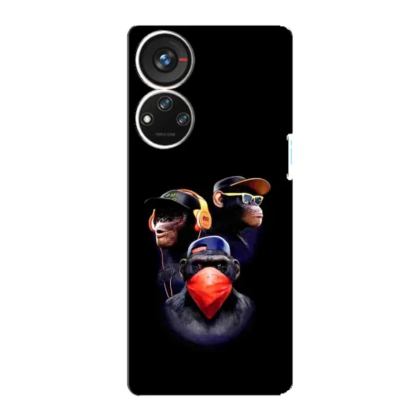 Чехол с рисунком «Три обезьяны» для ZTE Blade V40s Чехол с рисунком «Три обезьяны» для ZTE Blade V40s