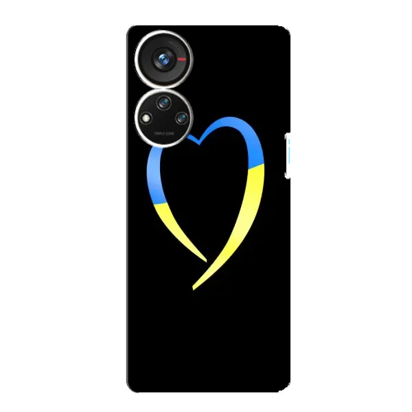 Чехол с рисунком «Украинское сердце» для ZTE Blade V40s Чехол с рисунком «Украинское сердце» для ZTE Blade V40s