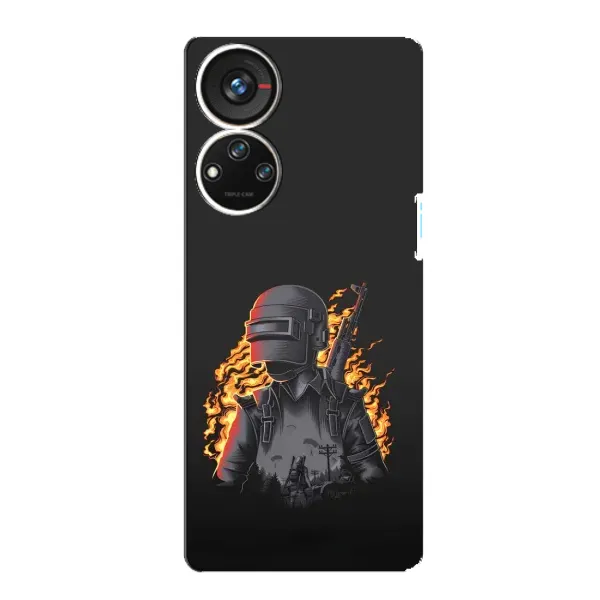 Чехол с рисунком «В огне» для ZTE Blade V40s Чехол с рисунком «В огне» для ZTE Blade V40s