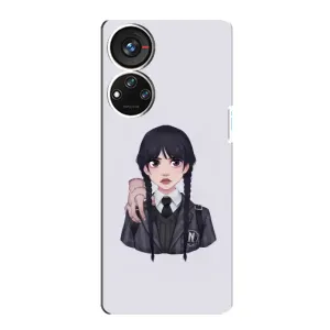 Чехлы с принтом Уэнсдей на ZTE Blade V40s (Вещь Венсдей)