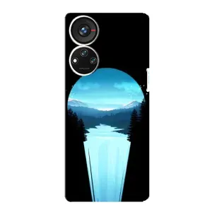 Літній Чохол на ZTE Blade V40s (Синій Водоспад)