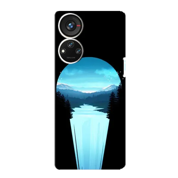 Чехол с рисунком «Синий Водопад» для ZTE Blade V40s Чехол с рисунком «Синий Водопад» для ZTE Blade V40s