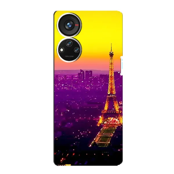 Чехол с рисунком «Яркая башня» для ZTE Blade V40s Чехол с рисунком «Яркая башня» для ZTE Blade V40s