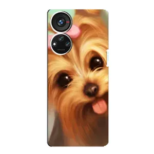 Чехол (ТПУ) Милые собачки для ZTE Blade V40s (Йоршенский терьер)