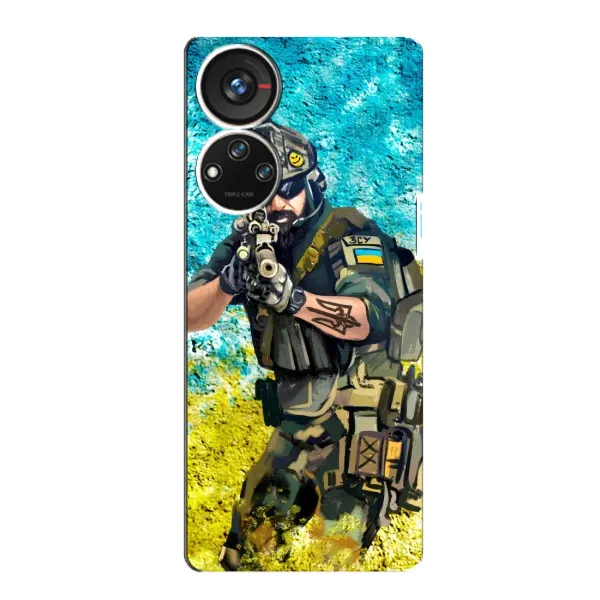 Чехол с рисунком «ЗСУ Воин» для ZTE Blade V40s Чехол с рисунком «ЗСУ Воин» для ZTE Blade V40s