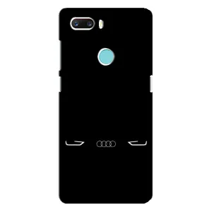 Силиконовый бампер с картинкой машины на ZTE Z18 Mini (Силует Audi)