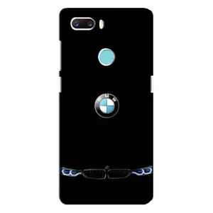 Силиконовый бампер с картинкой машины на ZTE Z18 Mini (Черный BMW)