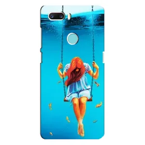 Чохол Стильні дівчата на ZTE Z18 Mini (Дівчина на гойдалці)