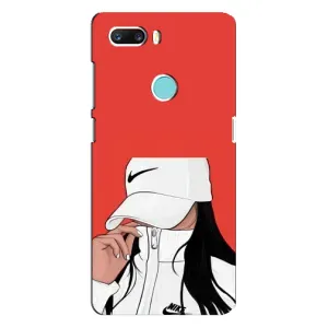 Силіконовый Чохол на ZTE Z18 Mini з картинкой Модных девушек (Дівчина Nike)
