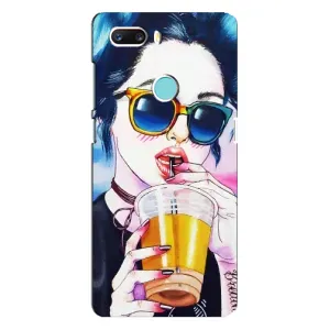 Чохол з картинкою Модні Дівчата ZTE Z18 Mini (Дівчина з коктейлем)