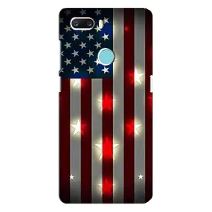 Чехол Флаг USA для ZTE Z18 Mini (Флаг США 2)