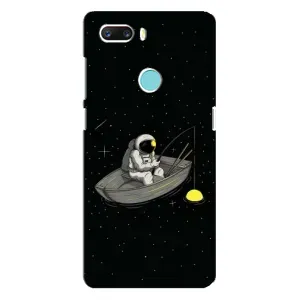 Силиконовый Чехол с принтом "Космонавты" на ZTE Z18 Mini (Космонавт на рыбалке)