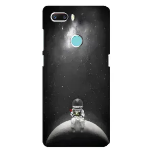 Силиконовый Чехол с принтом "Космонавты" на ZTE Z18 Mini (Космонавт романтик)