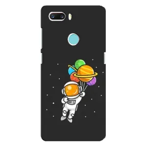 Силиконовый Чехол с принтом "Космонавты" на ZTE Z18 Mini (Космонавт с шариками)