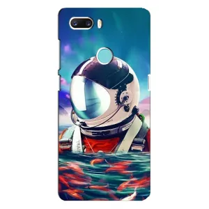 Силиконовый Чехол с принтом "Космонавты" на ZTE Z18 Mini (Космонавт в воде)