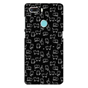 Чехол на тематику: Коты для ZTE Z18 Mini (Котики на черном)