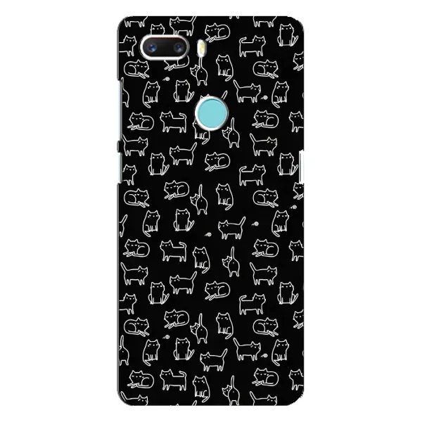 Чехол с рисунком «Котики на черном» для ZTE Z18 Mini Чехол с рисунком «Котики на черном» для ZTE Z18 Mini
