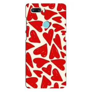 Чохли з тематикою "Маленькі Сердчеки" на ZTE Z18 Mini (Червоні сердечки)