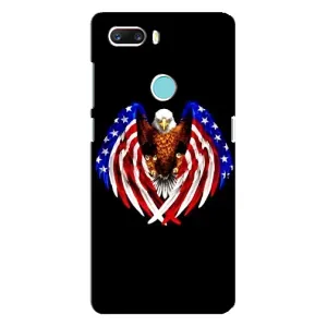 Чехол Флаг USA для ZTE Z18 Mini (Крылья США)