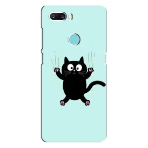 Силиконовый чехол с котиком для ZTE Z18 Mini (Падающий кот)