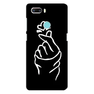 Чохол (Знак сердечка) для ZTE Z18 Mini (Сердечко на чорному)