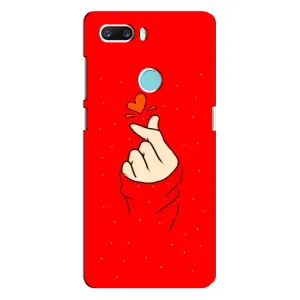 Чохол (Знак сердечка) для ZTE Z18 Mini (Сердечко на червоному)